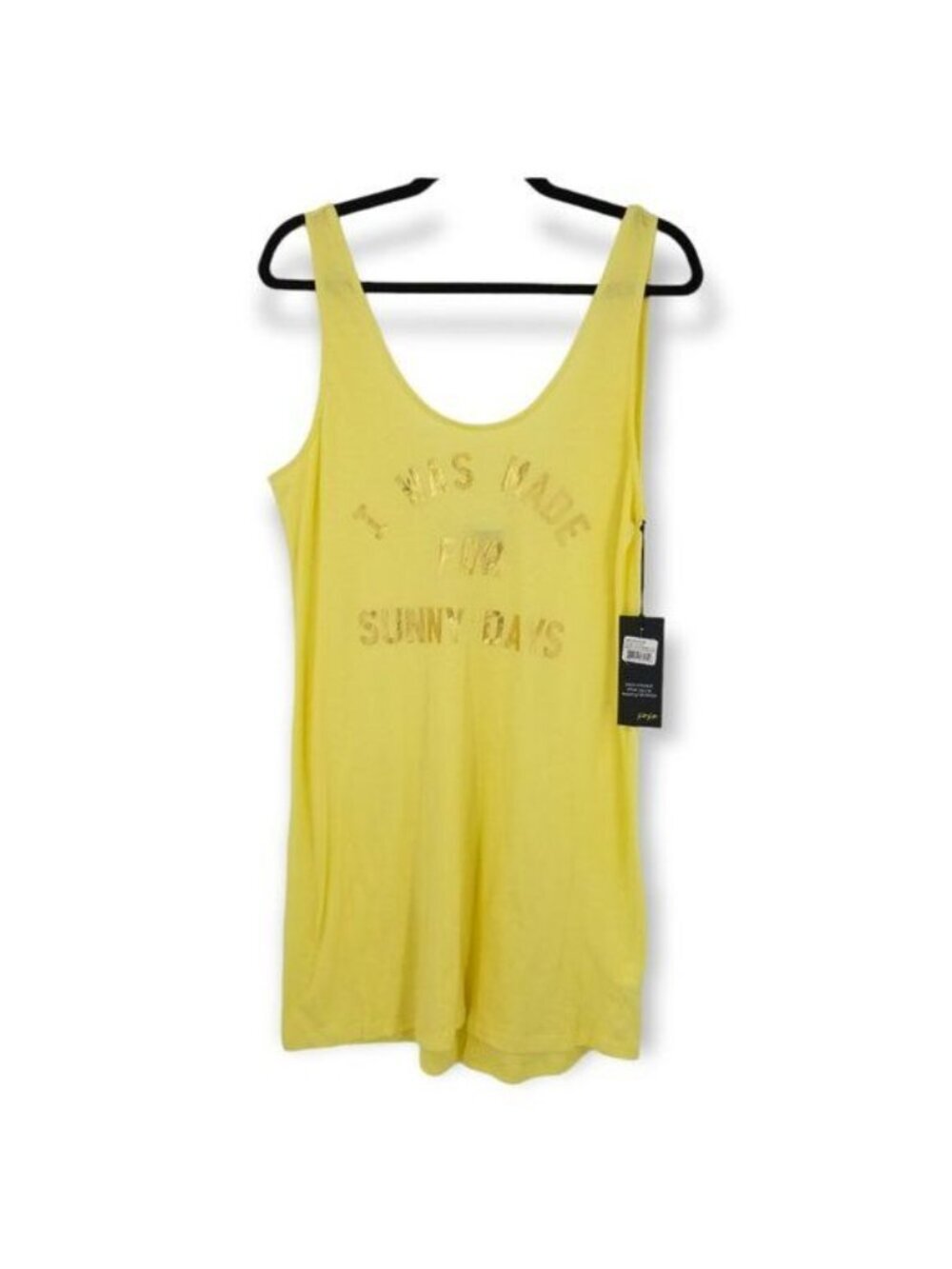 Wildfox Neon Yellow Poolside Sleeveless Tank Dress - Picture 5 of 7